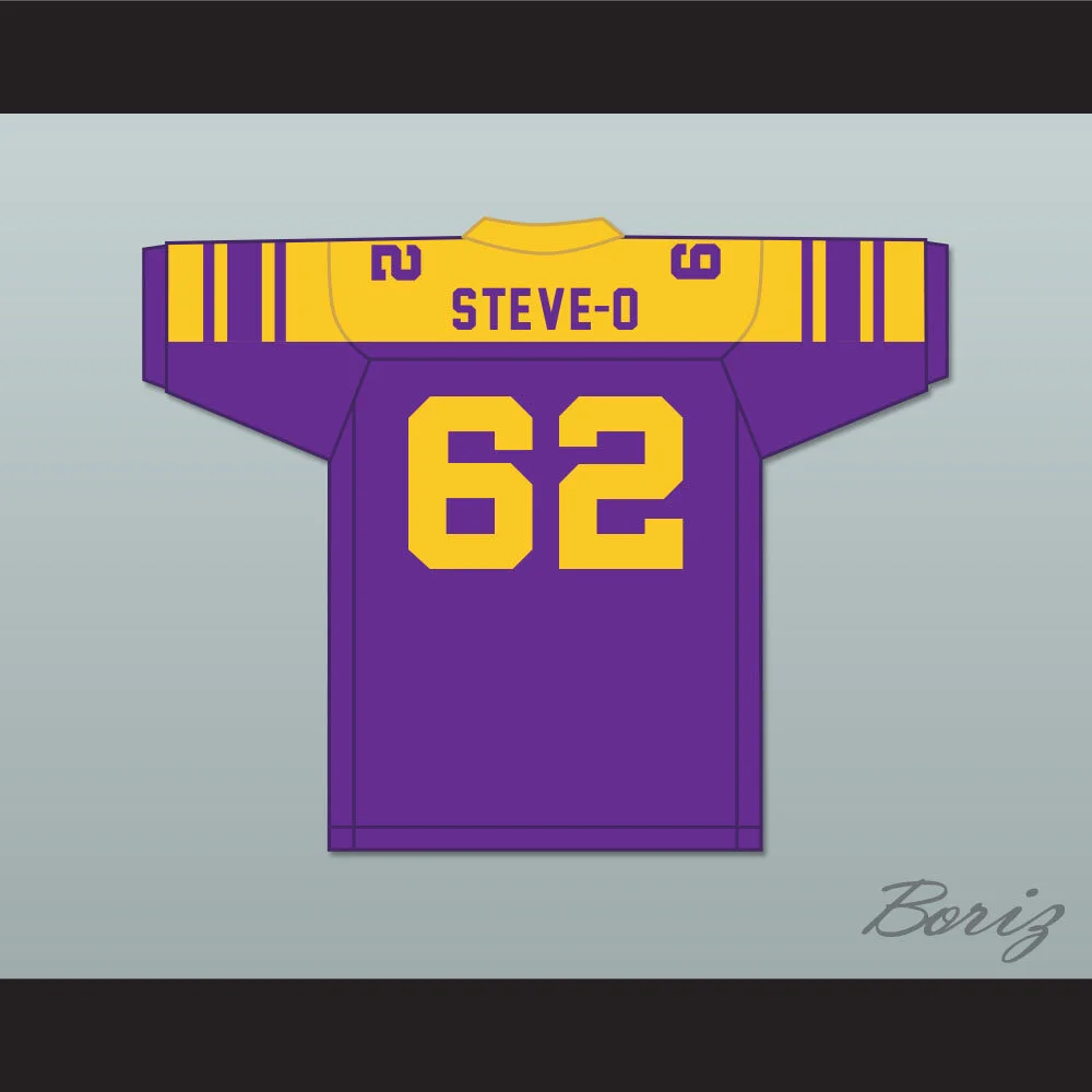 Steve-O 62 Youth League Purple Football Jersey — BORIZ